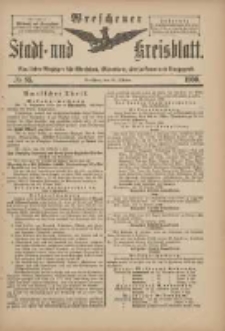 Wreschener Stadt und Kreisblatt: amtlicher Anzeiger für Wreschen, Miloslaw, Strzalkowo und Umgegend 1900.10.20 Nr85