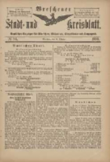 Wreschener Stadt und Kreisblatt: amtlicher Anzeiger f&uuml;r Wreschen, Miloslaw, Strzalkowo und Umgegend 1900.10.24 Nr86