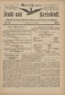 Wreschener Stadt und Kreisblatt: amtlicher Anzeiger für Wreschen, Miloslaw, Strzalkowo und Umgegend 1900.10.24 Nr86