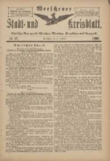 Wreschener Stadt und Kreisblatt: amtlicher Anzeiger f&uuml;r Wreschen, Miloslaw, Strzalkowo und Umgegend 1900.10.27 Nr87