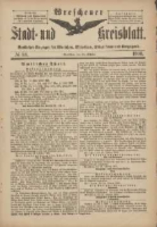 Wreschener Stadt und Kreisblatt: amtlicher Anzeiger f&uuml;r Wreschen, Miloslaw, Strzalkowo und Umgegend 1900.10.31 Nr88