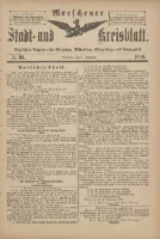 Wreschener Stadt und Kreisblatt: amtlicher Anzeiger f&uuml;r Wreschen, Miloslaw, Strzalkowo und Umgegend 1900.11.07 Nr90