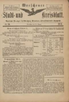 Wreschener Stadt und Kreisblatt: amtlicher Anzeiger f&uuml;r Wreschen, Miloslaw, Strzalkowo und Umgegend 1901.01.30 Nr10