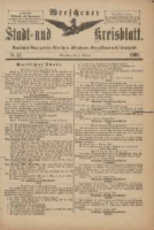 Wreschener Stadt und Kreisblatt: amtlicher Anzeiger f&uuml;r Wreschen, Miloslaw, Strzalkowo und Umgegend 1901.02.02 Nr11