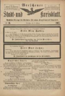 Wreschener Stadt und Kreisblatt: amtlicher Anzeiger f&uuml;r Wreschen, Miloslaw, Strzalkowo und Umgegend 1901.02.20 Nr16