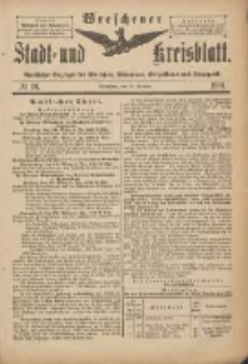 Wreschener Stadt und Kreisblatt: amtlicher Anzeiger für Wreschen, Miloslaw, Strzalkowo und Umgegend 1901.02.27 Nr18