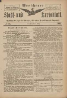 Wreschener Stadt und Kreisblatt: amtlicher Anzeiger für Wreschen, Miloslaw, Strzalkowo und Umgegend 1901.03.09 Nr21