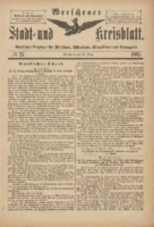 Wreschener Stadt und Kreisblatt: amtlicher Anzeiger f&uuml;r Wreschen, Miloslaw, Strzalkowo und Umgegend 1901.03.30 Nr27
