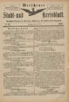 Wreschener Stadt und Kreisblatt: amtlicher Anzeiger für Wreschen, Miloslaw, Strzalkowo und Umgegend 1901.04.20 Nr33