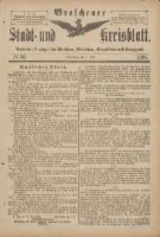 Wreschener Stadt und Kreisblatt: amtlicher Anzeiger für Wreschen, Miloslaw, Strzalkowo und Umgegend 1901.05.01 Nr36
