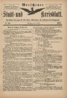 Wreschener Stadt und Kreisblatt: amtlicher Anzeiger für Wreschen, Miloslaw, Strzalkowo und Umgegend 1901.05.15 Nr40