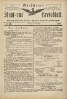 Wreschener Stadt und Kreisblatt: amtlicher Anzeiger für Wreschen, Miloslaw, Strzalkowo und Umgegend 1901.05.22 Nr42
