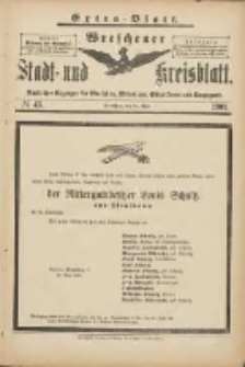 Wreschener Stadt und Kreisblatt: amtlicher Anzeiger f&uuml;r Wreschen, Miloslaw, Strzalkowo und Umgegend 1901.05.24 Nr43