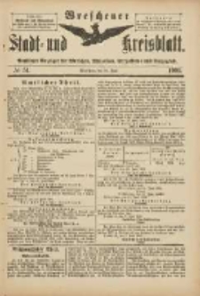 Wreschener Stadt und Kreisblatt: amtlicher Anzeiger für Wreschen, Miloslaw, Strzalkowo und Umgegend 1901.06.19 Nr51