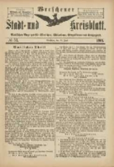 Wreschener Stadt und Kreisblatt: amtlicher Anzeiger f&uuml;r Wreschen, Miloslaw, Strzalkowo und Umgegend 1901.06.26 Nr53