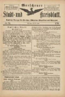Wreschener Stadt und Kreisblatt: amtlicher Anzeiger f&uuml;r Wreschen, Miloslaw, Strzalkowo und Umgegend 1901.07.13 Nr58