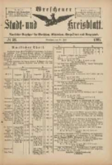 Wreschener Stadt und Kreisblatt: amtlicher Anzeiger f&uuml;r Wreschen, Miloslaw, Strzalkowo und Umgegend 1901.07.17 Nr59