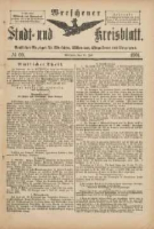 Wreschener Stadt und Kreisblatt: amtlicher Anzeiger f&uuml;r Wreschen, Miloslaw, Strzalkowo und Umgegend 1901.07.20 Nr60