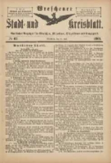 Wreschener Stadt und Kreisblatt: amtlicher Anzeiger für Wreschen, Miloslaw, Strzalkowo und Umgegend 1901.07.27 Nr62