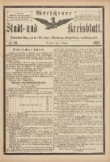 Wreschener Stadt und Kreisblatt: amtlicher Anzeiger f&uuml;r Wreschen, Miloslaw, Strzalkowo und Umgegend 1901.08.07 Nr66