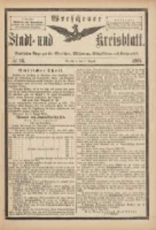 Wreschener Stadt und Kreisblatt: amtlicher Anzeiger für Wreschen, Miloslaw, Strzalkowo und Umgegend 1901.08.07 Nr66