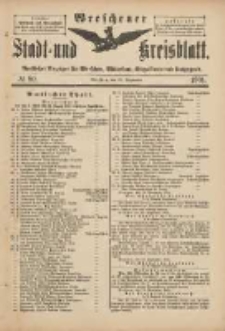 Wreschener Stadt und Kreisblatt: amtlicher Anzeiger f&uuml;r Wreschen, Miloslaw, Strzalkowo und Umgegend 1901.09.25 Nr80