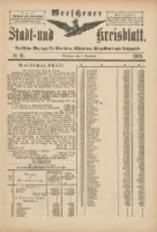 Wreschener Stadt und Kreisblatt: amtlicher Anzeiger f&uuml;r Wreschen, Miloslaw, Strzalkowo und Umgegend 1901.11.02 Nr91