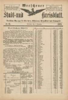 Wreschener Stadt und Kreisblatt: amtlicher Anzeiger für Wreschen, Miloslaw, Strzalkowo und Umgegend 1901.11.02 Nr91