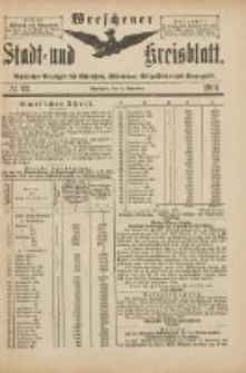 Wreschener Stadt und Kreisblatt: amtlicher Anzeiger für Wreschen, Miloslaw, Strzalkowo und Umgegend 1901.11.06 Nr92