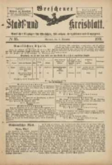 Wreschener Stadt und Kreisblatt: amtlicher Anzeiger f&uuml;r Wreschen, Miloslaw, Strzalkowo und Umgegend 1901.11.16 Nr95