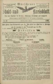 Wreschener Stadt und Kreisblatt: amtlicher Anzeiger für Wreschen, Miloslaw, Strzalkowo und Umgegend 1903.01.24 Nr11