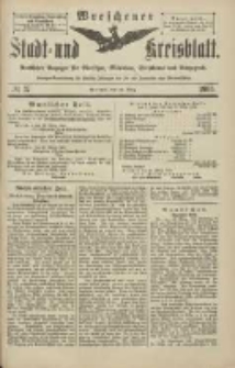 Wreschener Stadt und Kreisblatt: amtlicher Anzeiger für Wreschen, Miloslaw, Strzalkowo und Umgegend 1903.03.24 Nr37