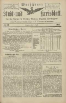 Wreschener Stadt und Kreisblatt: amtlicher Anzeiger f&uuml;r Wreschen, Miloslaw, Strzalkowo und Umgegend 1903.04.28 Nr51