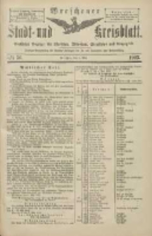 Wreschener Stadt und Kreisblatt: amtlicher Anzeiger für Wreschen, Miloslaw, Strzalkowo und Umgegend 1903.05.09 Nr56