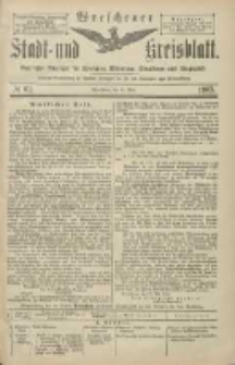 Wreschener Stadt und Kreisblatt: amtlicher Anzeiger f&uuml;r Wreschen, Miloslaw, Strzalkowo und Umgegend 1903.05.23 Nr62