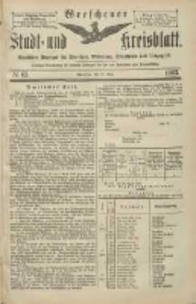 Wreschener Stadt und Kreisblatt: amtlicher Anzeiger f&uuml;r Wreschen, Miloslaw, Strzalkowo und Umgegend 1903.05.26 Nr63