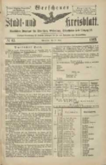 Wreschener Stadt und Kreisblatt: amtlicher Anzeiger für Wreschen, Miloslaw, Strzalkowo und Umgegend 1903.05.26 Nr63