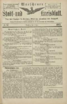 Wreschener Stadt und Kreisblatt: amtlicher Anzeiger f&uuml;r Wreschen, Miloslaw, Strzalkowo und Umgegend 1903.06.06 Nr67