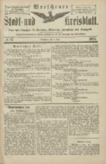 Wreschener Stadt und Kreisblatt: amtlicher Anzeiger für Wreschen, Miloslaw, Strzalkowo und Umgegend 1903.06.06 Nr67