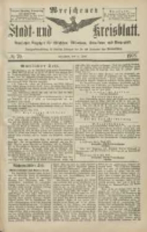 Wreschener Stadt und Kreisblatt: amtlicher Anzeiger für Wreschen, Miloslaw, Strzalkowo und Umgegend 1903.06.13 Nr70