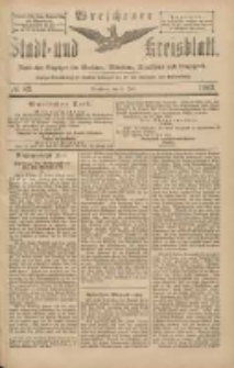 Wreschener Stadt und Kreisblatt: amtlicher Anzeiger für Wreschen, Miloslaw, Strzalkowo und Umgegend 1903.07.11 Nr82