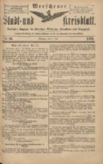 Wreschener Stadt und Kreisblatt: amtlicher Anzeiger f&uuml;r Wreschen, Miloslaw, Strzalkowo und Umgegend 1903.07.21 Nr86