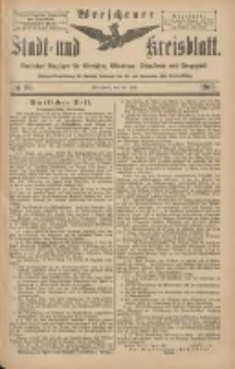 Wreschener Stadt und Kreisblatt: amtlicher Anzeiger f&uuml;r Wreschen, Miloslaw, Strzalkowo und Umgegend 1903.07.28 Nr89