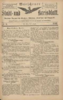 Wreschener Stadt und Kreisblatt: amtlicher Anzeiger f&uuml;r Wreschen, Miloslaw, Strzalkowo und Umgegend 1903.08.01 Nr91
