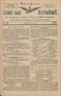 Wreschener Stadt und Kreisblatt: amtlicher Anzeiger für Wreschen, Miloslaw, Strzalkowo und Umgegend 1903.08.06 Nr95