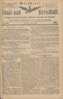 Wreschener Stadt und Kreisblatt: amtlicher Anzeiger f&uuml;r Wreschen, Miloslaw, Strzalkowo und Umgegend 1903.08.27 Nr104