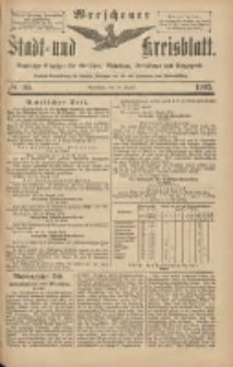 Wreschener Stadt und Kreisblatt: amtlicher Anzeiger für Wreschen, Miloslaw, Strzalkowo und Umgegend 1903.08.29 Nr105