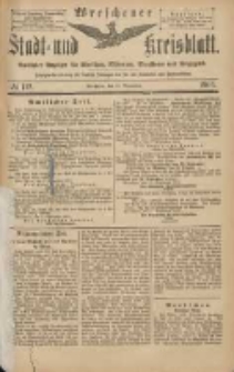 Wreschener Stadt und Kreisblatt: amtlicher Anzeiger f&uuml;r Wreschen, Miloslaw, Strzalkowo und Umgegend 1903.09.15 Nr112