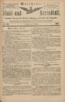 Wreschener Stadt und Kreisblatt: amtlicher Anzeiger für Wreschen, Miloslaw, Strzalkowo und Umgegend 1903.10.01 Nr119