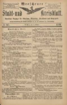 Wreschener Stadt und Kreisblatt: amtlicher Anzeiger f&uuml;r Wreschen, Miloslaw, Strzalkowo und Umgegend 1903.10.15 Nr125